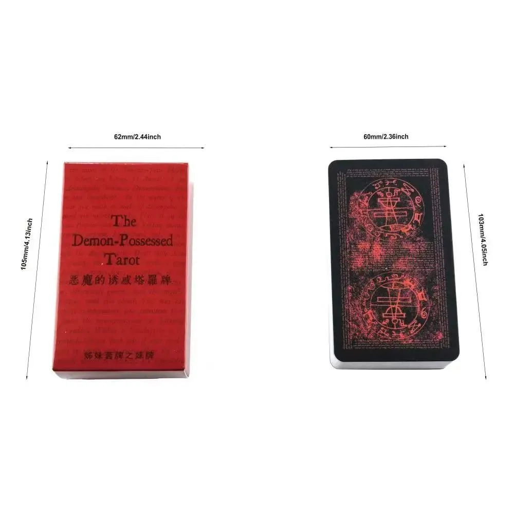 10.3*6cm 78 Vintage Gothic Demonology Tarot The Demon-Possessed Tarot Cards - Goetia Occult Divination Deck