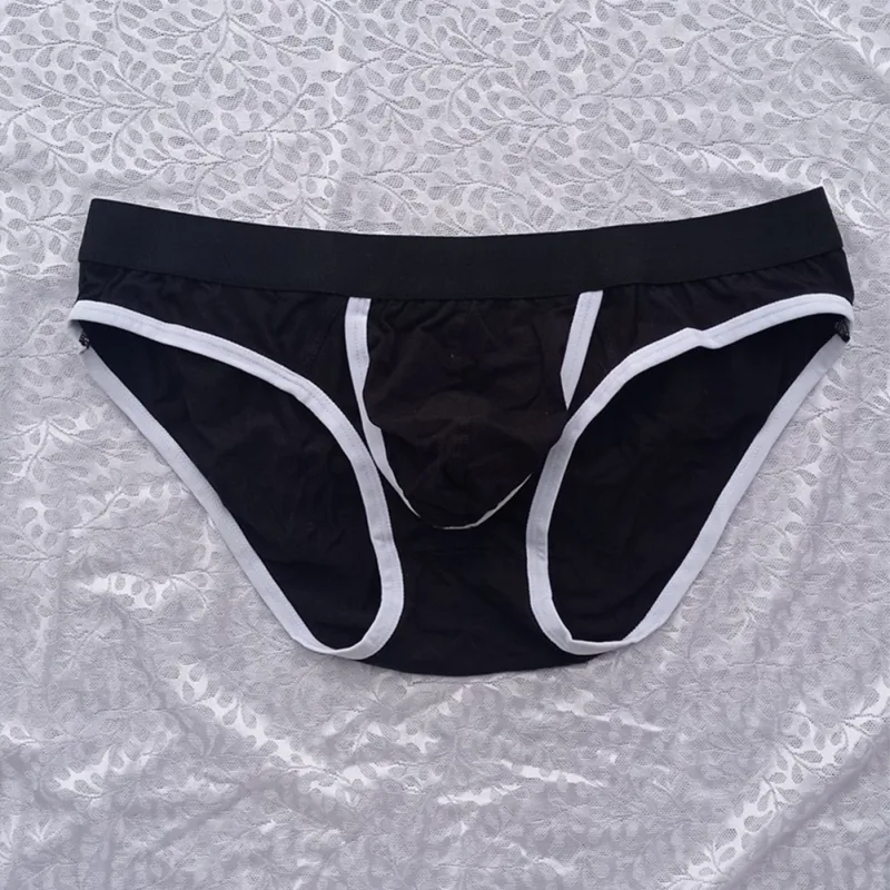 Helt nya herrtrosor Trosor Underkläder Bomullsblandning Elastisk Låg midja Man M~2XL Påse Stretchig Sommar Alla årstider — image 3