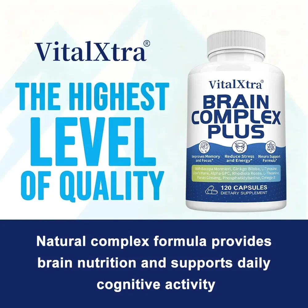 Brain Supplements for Memory and Focus with Bacopa Monnieri Lion's Mane Ginkgo Biloba Mental Clarity & Cognitive Support — image 4