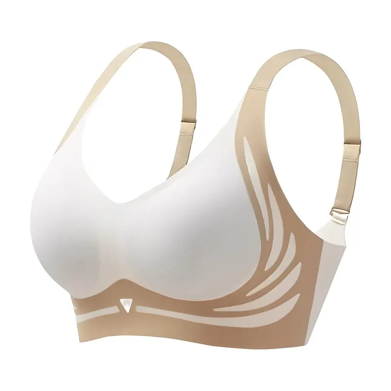 Mulheres push up sutiãs sem costura confortável conjunto asas de anjo na moda macio respirável roupa interior feminino sem fio lingerie plus size — image 8