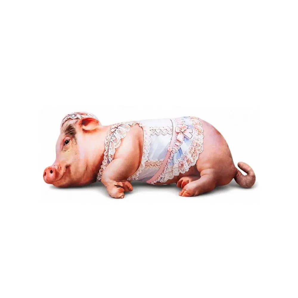 Material Animal Body Pillow PP Cotton Filled Soft Texture Animal Cushion 40cm Size Cute Design Pig Keychain Bedroom Use
