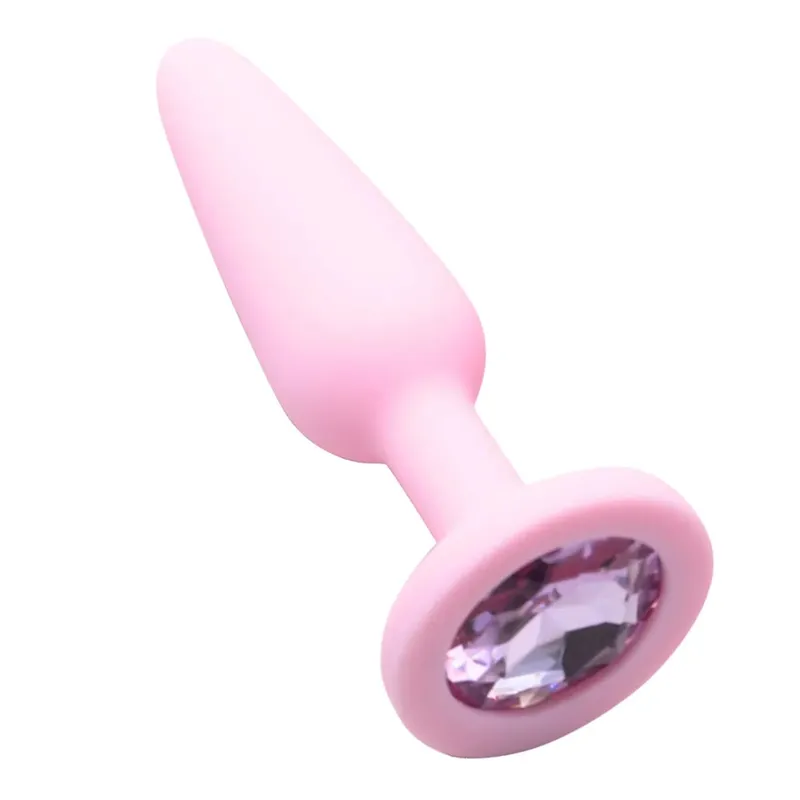 Silicone Anal Plug for Woman 3 Sizes Butt Plug Crystal Base Sex Toys Anal Toys Sex Stopper Adult Toys Anal Trainer for Couples — image 10