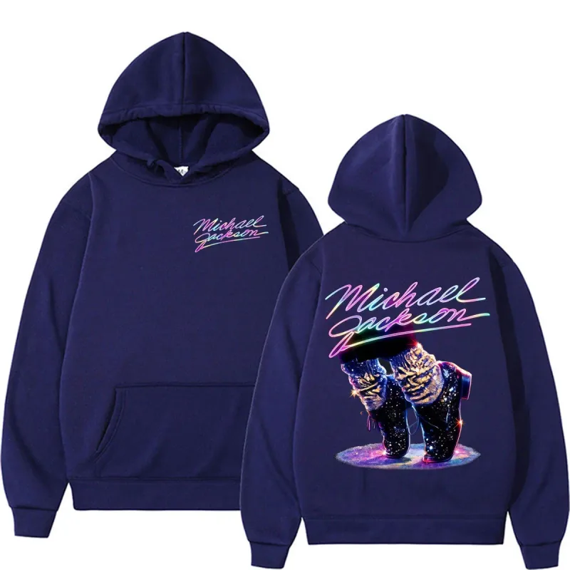 Michael Jackson King of Pop Graphics Hoodies Hip Hop Pop Music Fashion Sweatshirts Men Women Casual Fleece Long Sleeve Pullovers — image 4