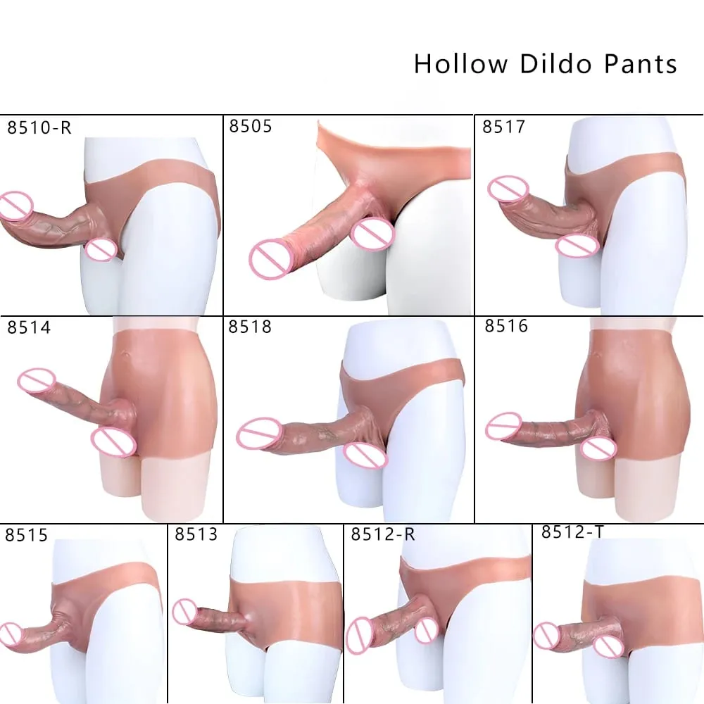 Strap-On Lifelike Penis Cover насадка на член Large Hollow DildoPants Intim vuxen sexleksak för par Sex — image 3