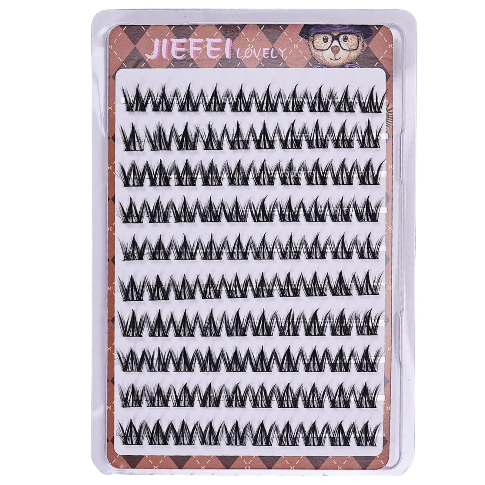 Kleberfreie selbstklebende falsche Wimpern, voluminöse, flauschige, dicke Wimpern im Manga-Stil, Cluster-Wimpern, DIY-Augen-Make-up-Verlängerung — image 6