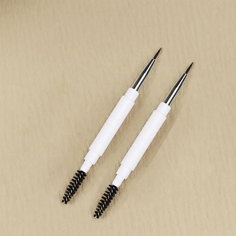 Double ended Portable Makeup brushes Travel size Make up brushes Eyeshadow Eye Brow Crease essential cosmetic tools with lid — image 10