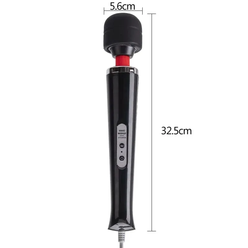 Adult Sex Toys AV Vibrator Powerfull Magic Wand G-spot Stimulation Massager Clit Vibrators Sex Toys for Women MasturbationBLACKWOLF New 10 Speeds Magic Wand Massager Big Magic Wand Massage Stick AV Vibrators Sexy Clit Sex Toys for Women Eur — image 2