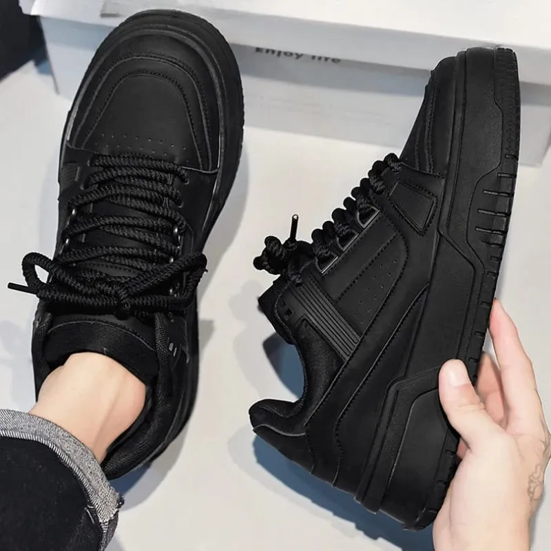 Men Sneakers Casual Shoes Men Flats Zapatillas Hombre Lightweight Pu Leather Breathable Shoe Mens White Sports Tenis Shoes — image 5