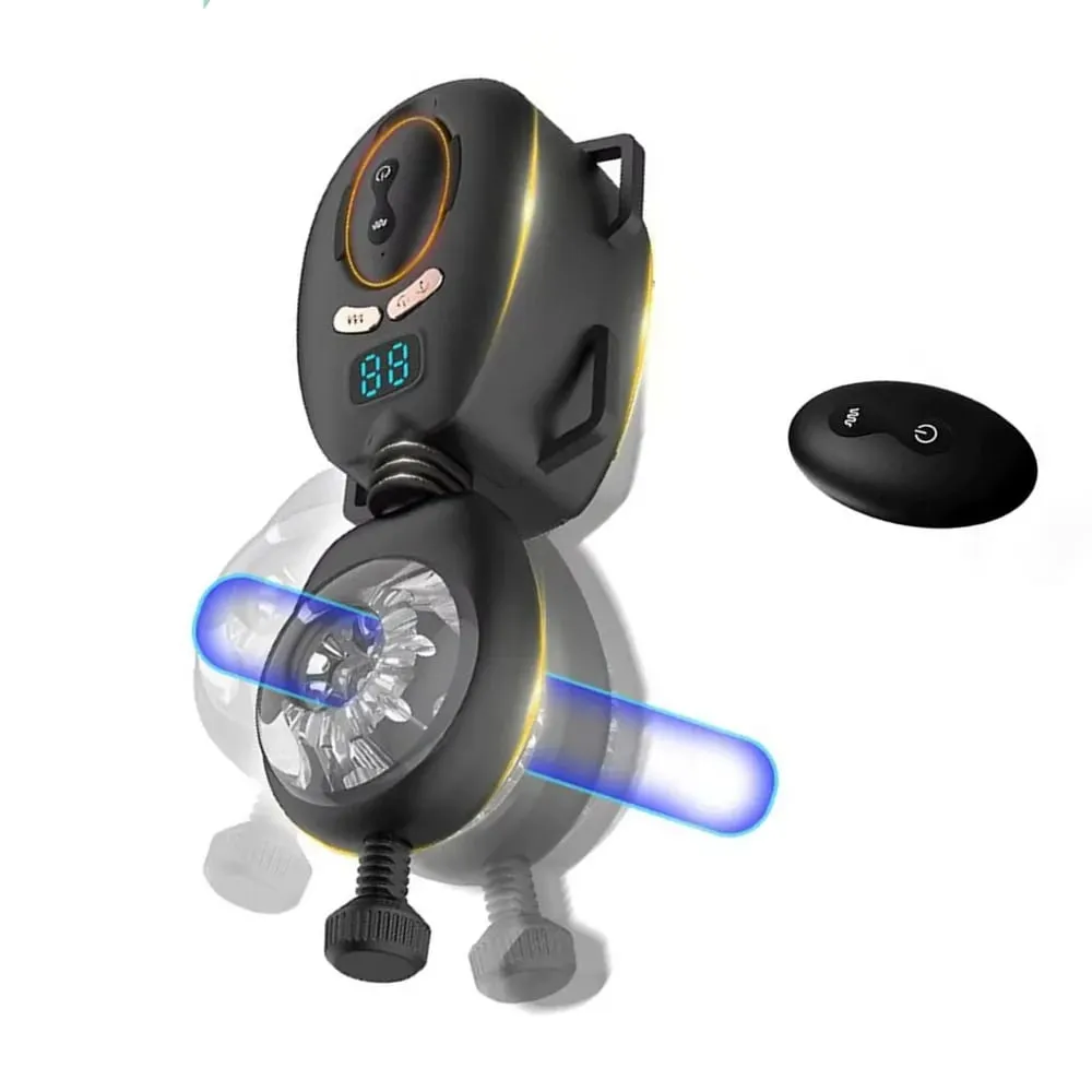 Masturbador masculino vibratório de impulso automático com cinto wearable controle remoto mãos-livres pênis Stroker brinquedos sexuais para homens adultos — image 3