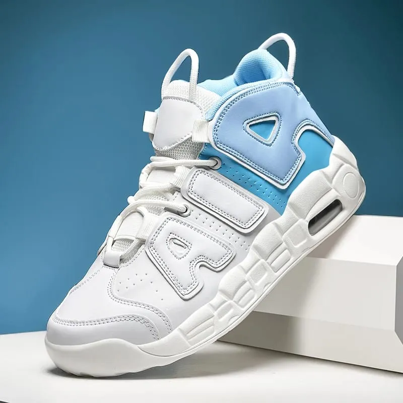 New Large-sized High-top Men's Shoes Lightweight and Anti-slip Air Cushioned Sports Running Shoes Casual Basketball Shoes — image 9