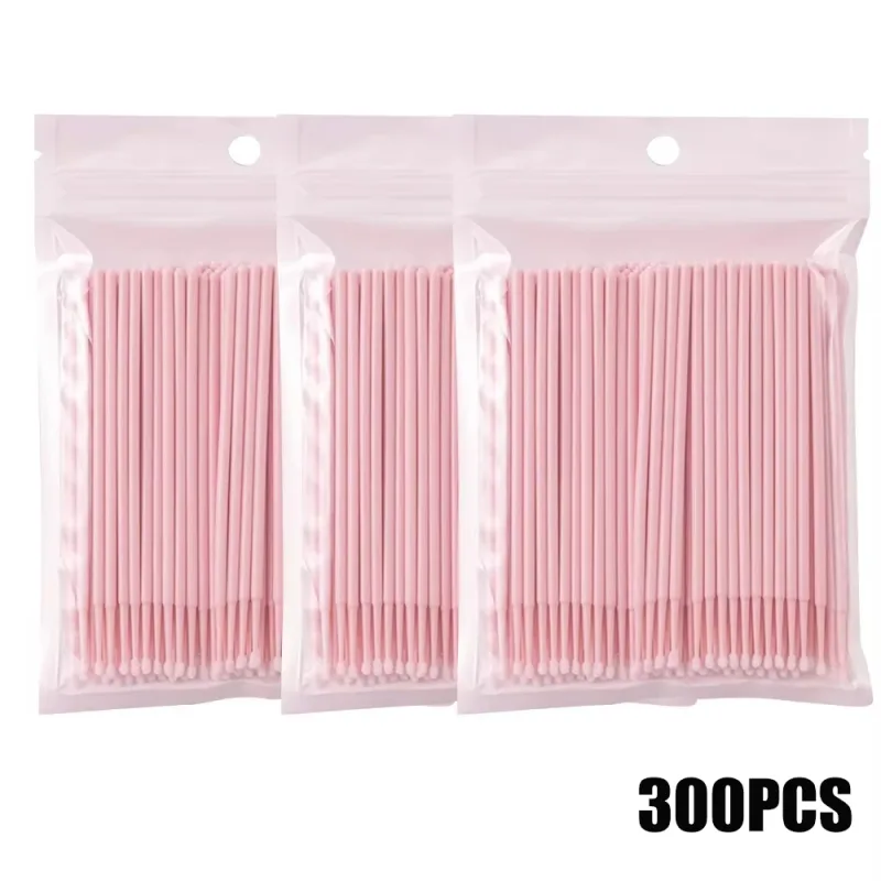 300/2000pcs MicroBrush Eyelash Cleaning Brush Lash Extension Individua Tools For Eyelashes Removing Swab Micro Makeup Brushes
