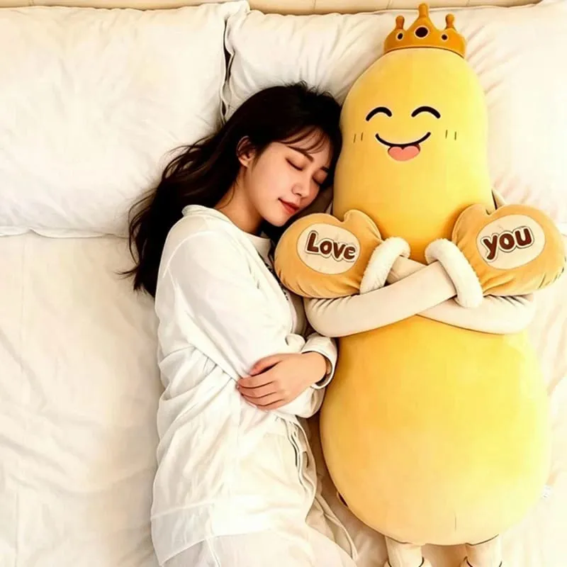 80CM Soft Mango Eggplant Plush Long Pillow Cute Healing Sleep Hug Pillow Cushion Doll For Girls Birtthday Gifts — image 4