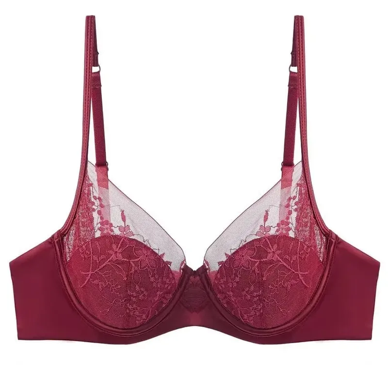 Elegant Lace Lingerie Set Thin Cup Minimizer Bra Panty Breathable Comfort Intimates Suit For Big Bust Size 32‑38 Daily Underwear — image 14
