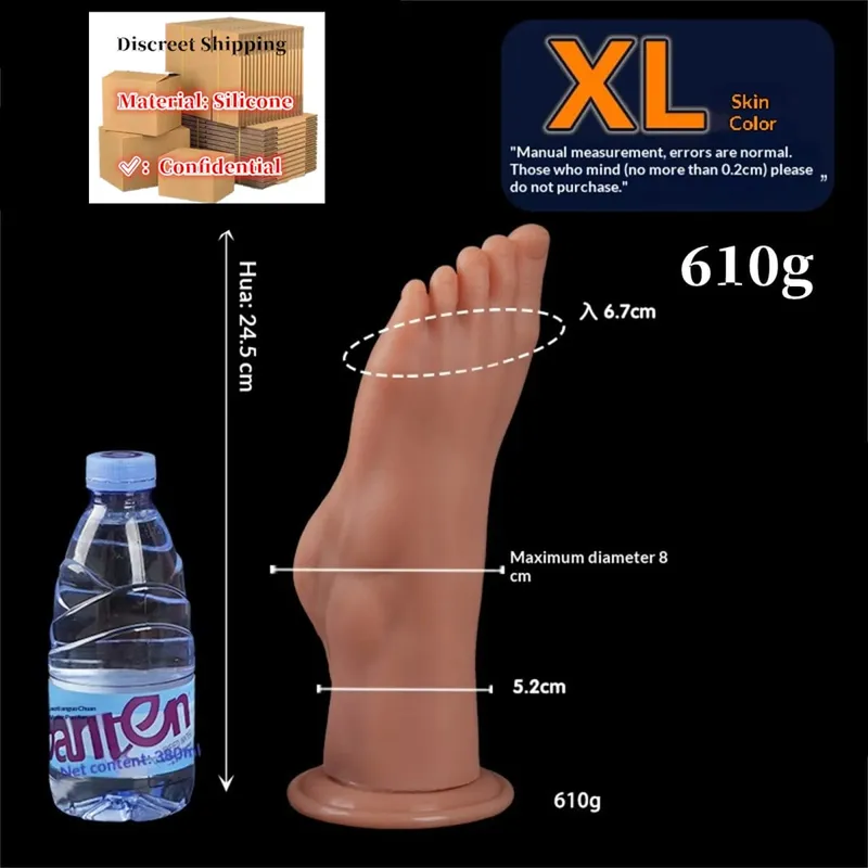 Feet Style Anal Plug Big Silicone Ass ButtPlug Deep Masturbator Dildo Dilator Stimulator Anal Dildo Adult Sex Toy For Women 성인용품 — image 9