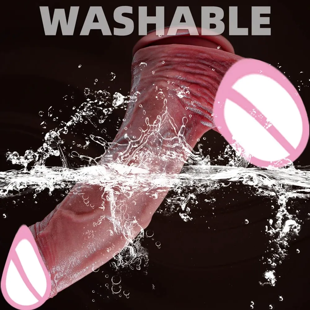 Vagina Massager Huge Realistic Dildo Fantasy Long Penis Big Dick Suction Cup Dildos Giant Anal Plug Sex Toys For Women Men — image 5