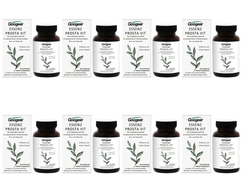 Googeer Prosta Vit Essenz Capsules with Saw Palmetto Zinc Vitamin B6 Supports Prostate Urinary Health Daily Comfort 60 Count