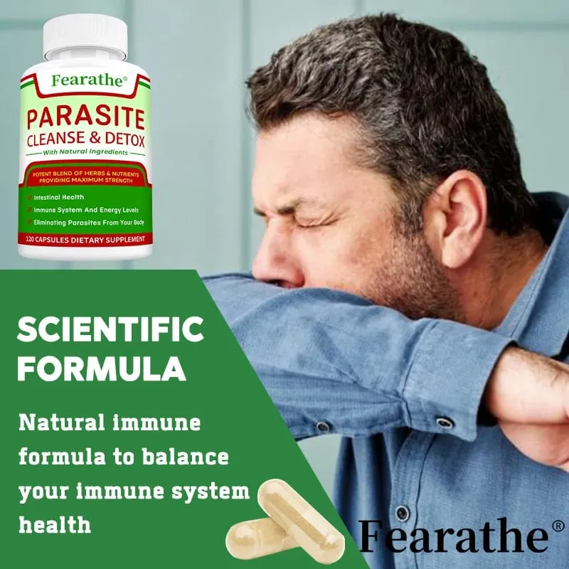 Intestinal Parasite Cleanse Capsules - Black Walnut + Wormwood Herbal Blend Digestive Health Colon Detox & Gut Health Support — image 4