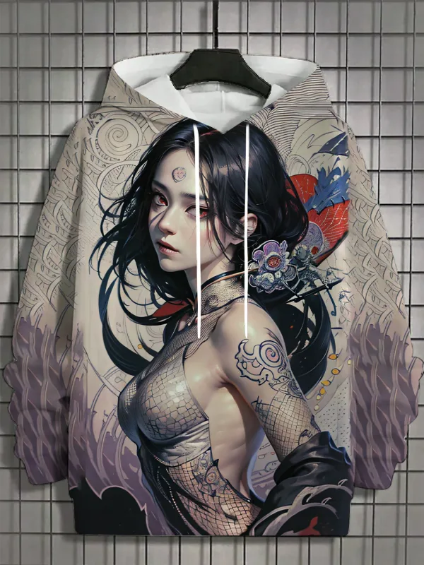 2024 novo anime feminino moda masculina impresso hoodies outono e inverno designer hoodies camisolas casuais — image 12