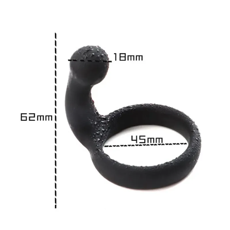 Silicone Penis Ring Sex Toy for Men Erection Prostate Massage Delay Ejaculation Cock Semen Lock Ring Male Sex Product Adult 18+