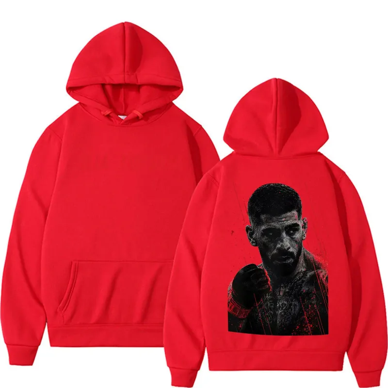 Ilia Topuria El Matador Vintage Graphic Hoodies Damit ng Lalaki Karahasan Aesthetic Sweatshirt Mga Kaswal na balahibo na Pullovers Streetwear — image 9