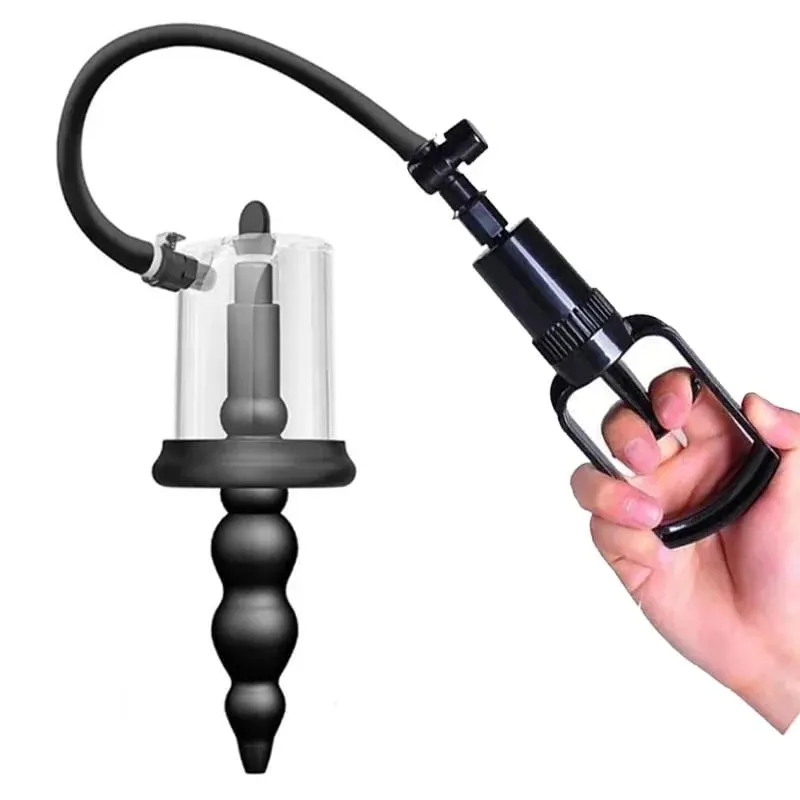 Rosebud Prostate Massager Butt Beads Sucking Cup Anal Plug Vacuum Pump Gay BDSM Sex Toys Adult Anus Dilator Man Masturbators — image 2
