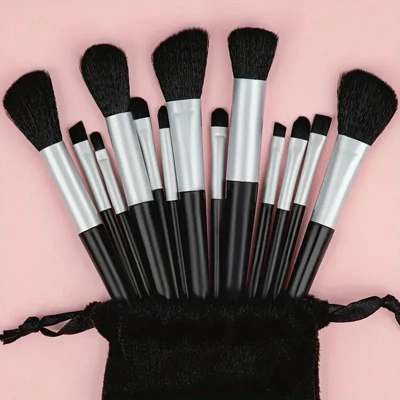 13Pcs Makeup Brushes Tool Set Cosmetic Powder Eye Shadow Foundation Blush Blending Beauty Make Up Brush For Makeup Starters Gift — image 16