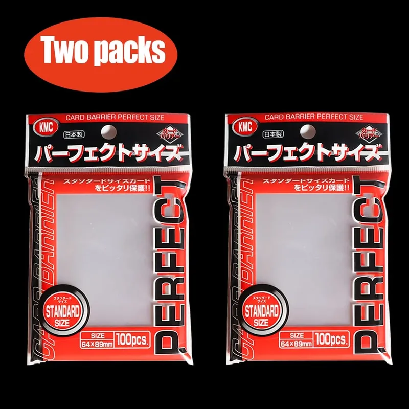 64x89mm manga de cartão barreira jogo de tabuleiro kmc limpar pokemon tamanho perfeito mangas de cartão cartões de negociação caber padrão exterior transparente — image 5