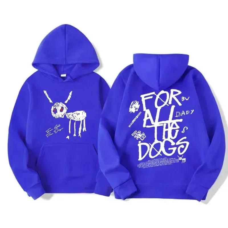 Men Women Fashion Hip Hop Pullovers Sweatshirt Vintage Streetwear Hoodie Rapper Drake New Album for All The Dogs Graphic Hoodies — image 14