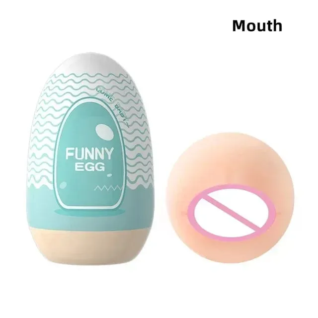 Egg Portable Stimulator Penis Massager Soft Rubber Adult Sex Toys para sa Mga Lalaki Makatotohanang Vagina Pocket Pussy Mini Cups Masturbator — image 9