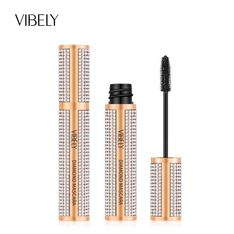 Diamant 4D Mascara Seide Faser Wasserdicht Lange Wimpern Verlängerung Verlängerung Dicke Schwarze Mascara Augen Make-Up Produkte Kosmetik — image 6