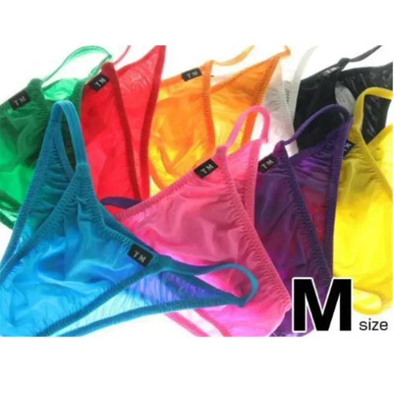 Slip bikini da uomo in nylon sottile a vita bassa, elastico in seta, senza cuciture, intimo sexy, traspirante, tinta unita, moda intimo maschile — image 9