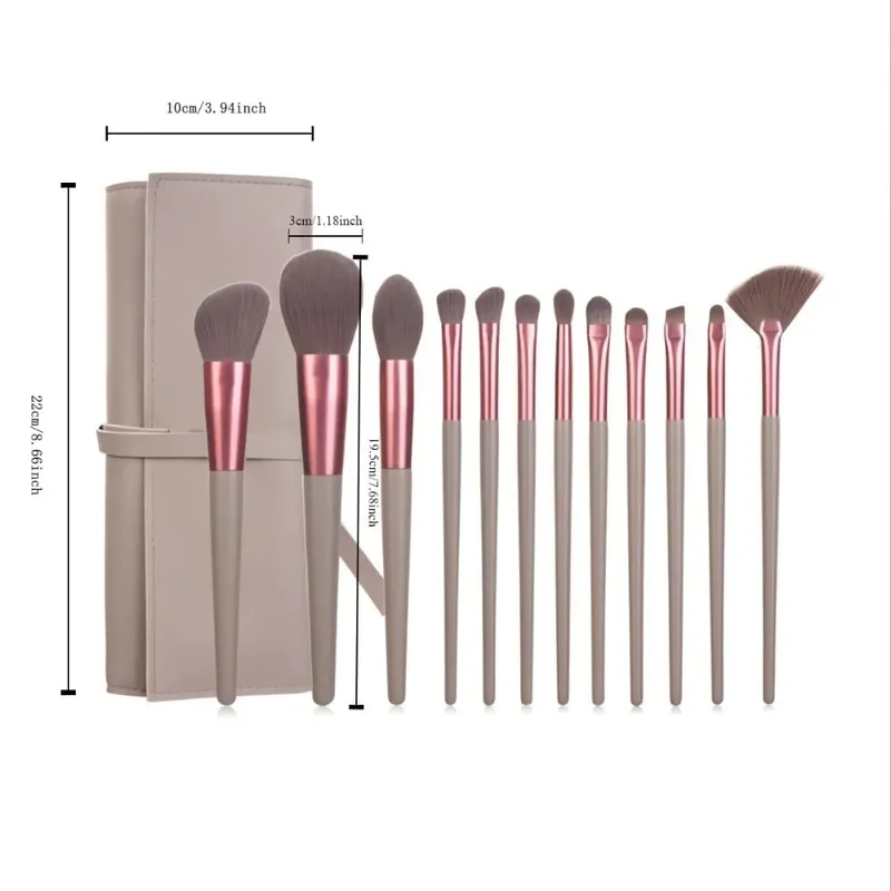 1-14pcs Makeup Brushes Tools Set Make Up Brush Tools Kits for Eyeshadow Eyeliner Cosmetics Brushes Maquiagem Soft Skin-Friendly — image 27