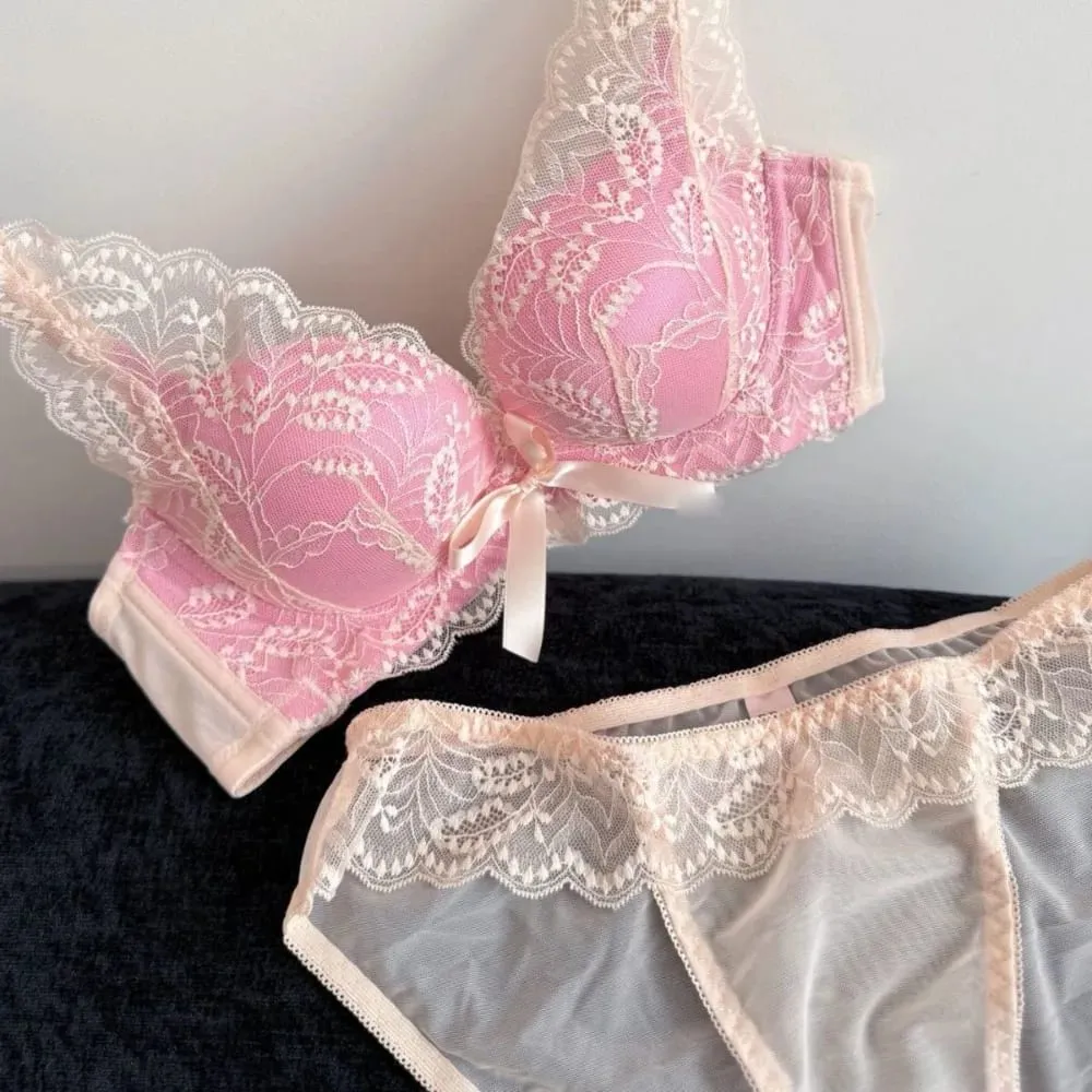 Hot New Wireless Push Up Bra Set Women Small Bust Gather Side Support Anti Sag Sexy Soft Daily Wear Lingerie 32‑38ABC — image 5