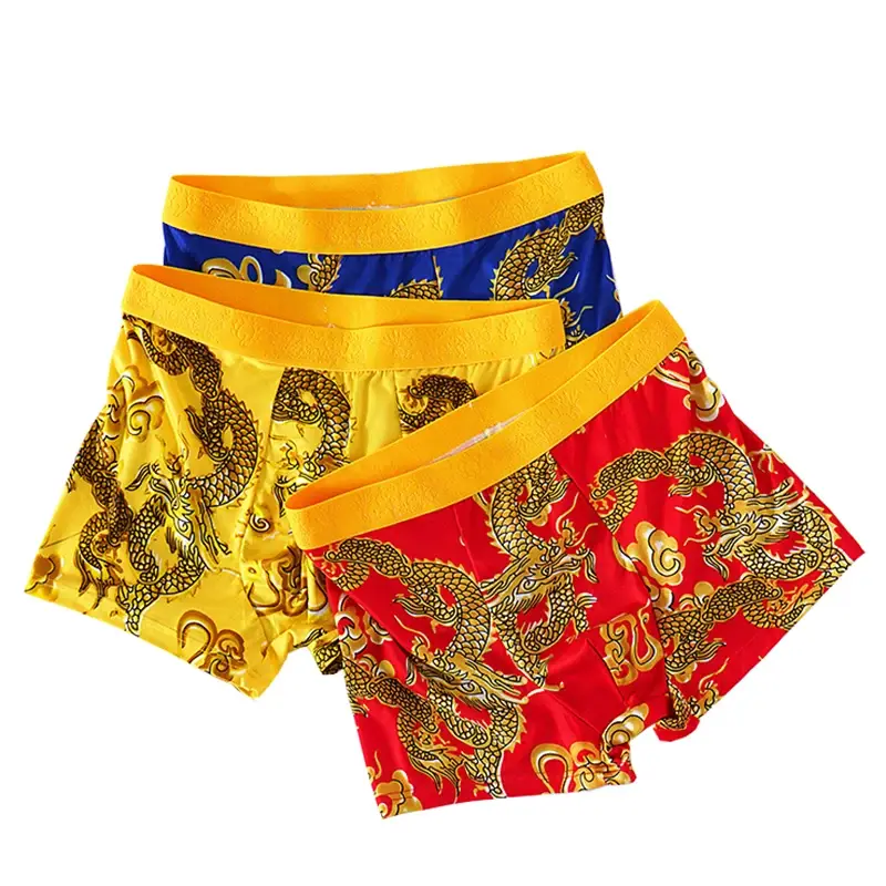4st/set Herrunderkläder 3D-mönster Sexiga kalsonger U-formad konvex påse Mode Pojktrosor Ny stil Boxershorts Herr — image 8