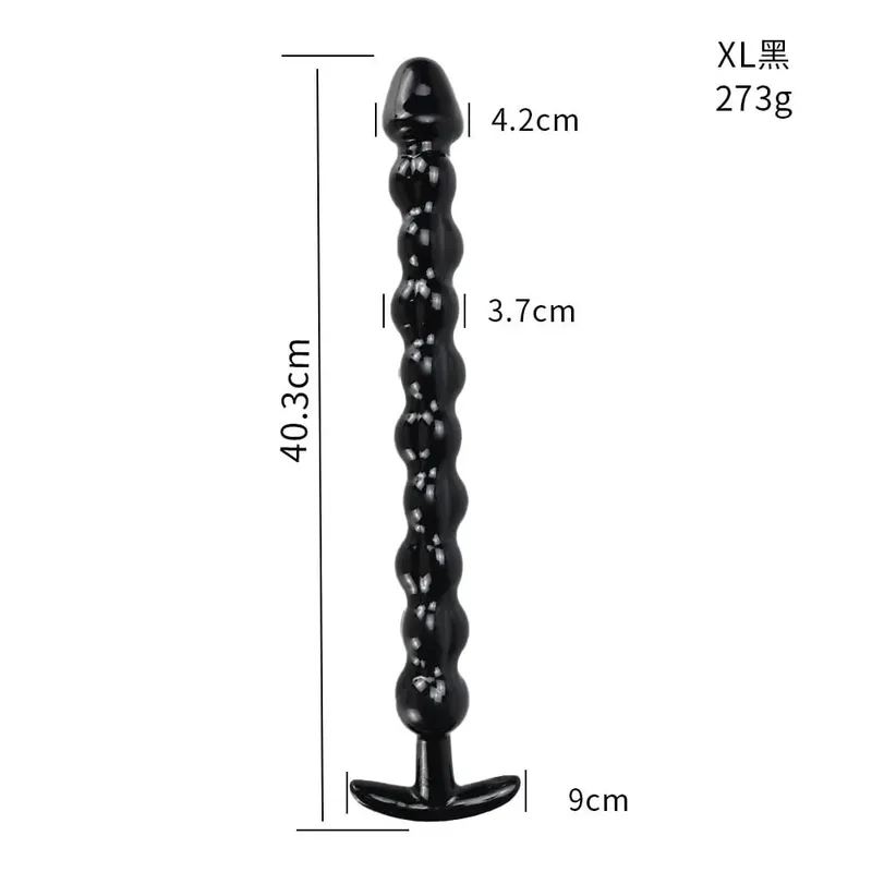40cm vibrador de vidro pênis artificial pau cristal anal grânulo butt plug massagem próstata masturbar brinquedo sexual para mulheres adultas — image 11