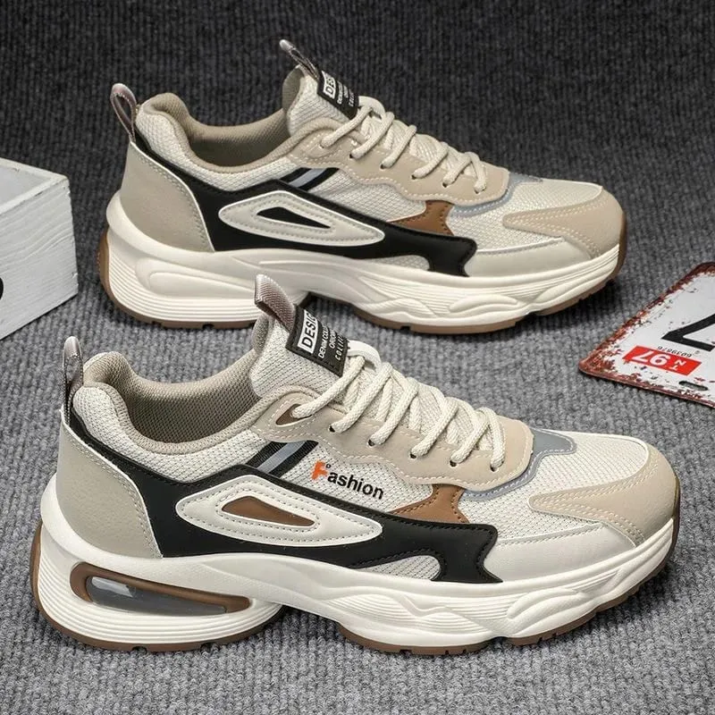 2026 Trendy Sneakers for Men Shoes Summer Outdoor Wear-Resistant Casual Sports Skateboard Shoes Fashion Breathable Shoes — image 3