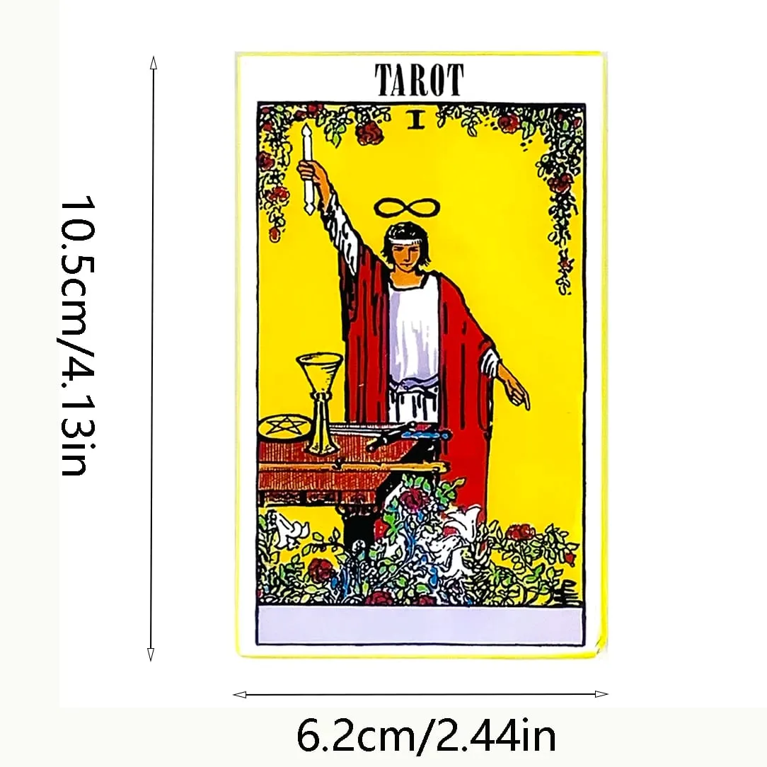 Hot-selling Tarot Deck 78 Cards English Version Divination Tarot Cards Board Games Cards Game with Guidebook For Beginners — image 6