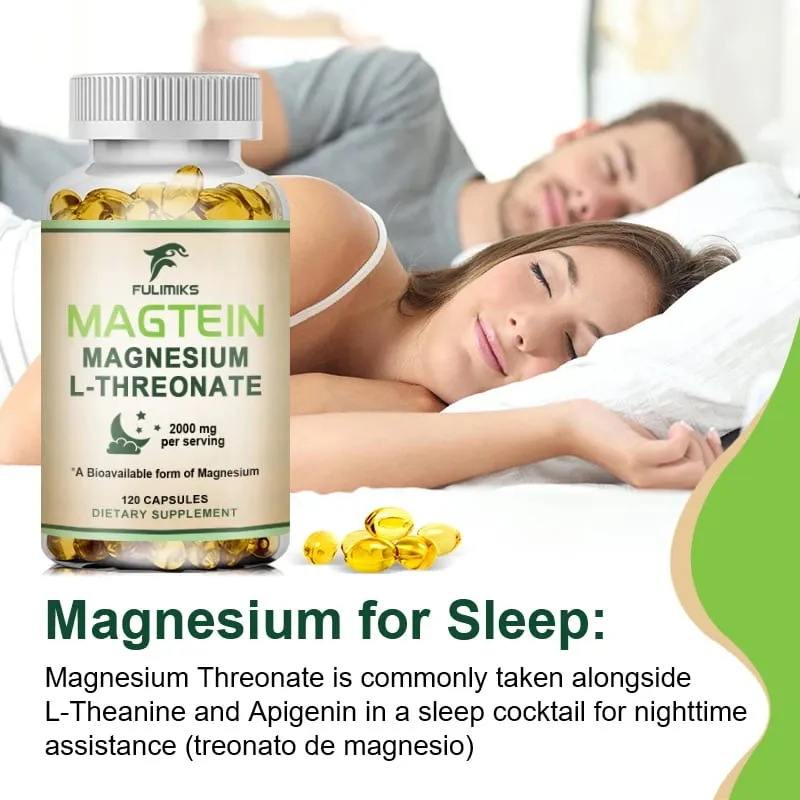 Magnesium L-Threonate Supplement with Magtein Supports Short & Long-Term Memory Cognitive Health Focus Bone & Joint Health — image 5