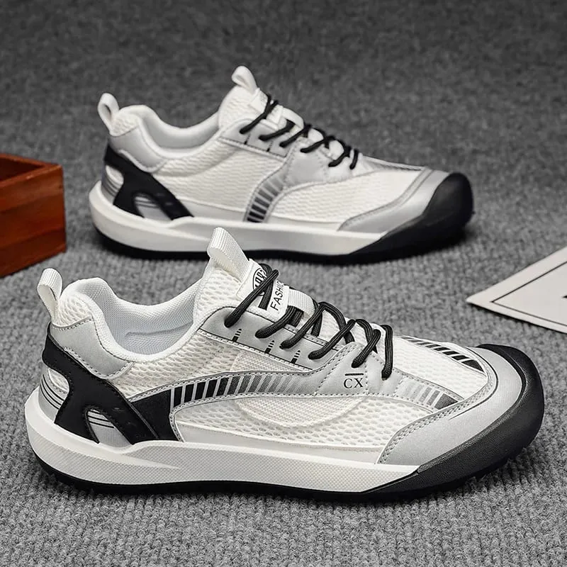 Sneakers Kasual Lelaki Selesa Bernafas Ringan Kasut Sukan Berjalan Bergaya Bergaya Tahan Pakai