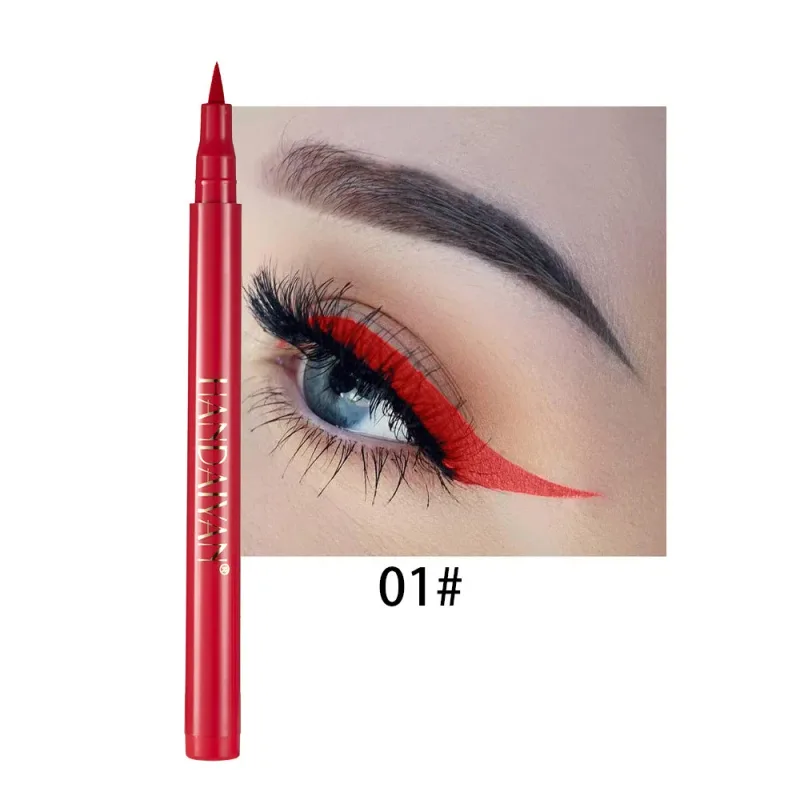 Quick-dry Matte White Eyeliner Pencil Makeup Long Lasting Smooth Liquid Eye Liner Waterproof Anti-Smudge Eyeliner Pen Cosmetics