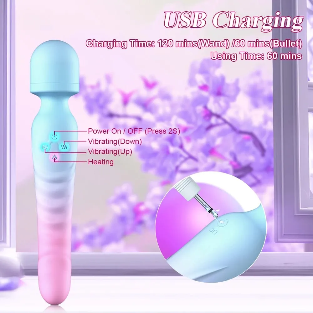 3 IN 1 AV Vibrator Dildos Sex Machine Powerful Magic Wand Clitoris G Spot Stimulator Female Vagina Massager Woman Adults Sex Toy