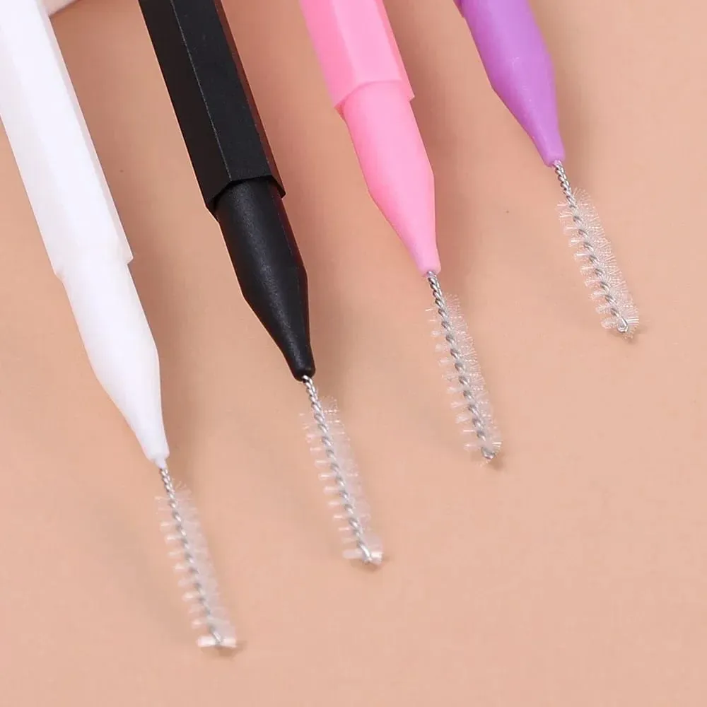 20/50PS Portable Mini Eyebrow Brushes Disposable Eyelash Brow Lifting Brush Applicators Lash Extension Comb Beauty Makeup Tools — image 5
