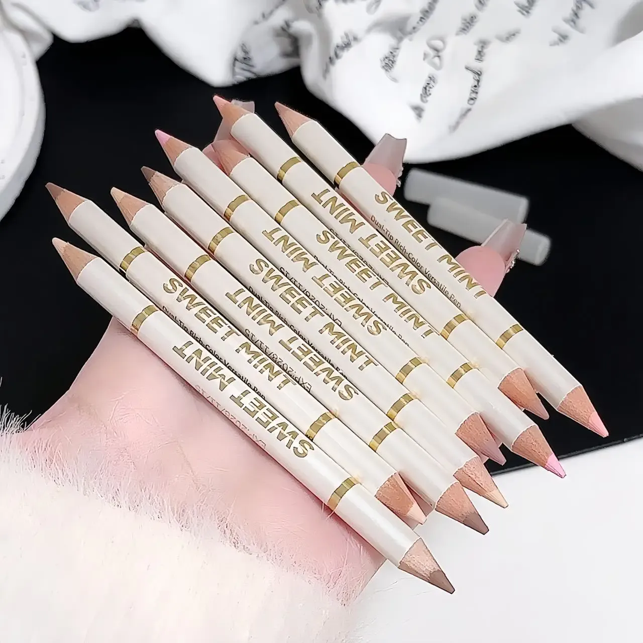 Double-Ended Lying Silkworm Pen Under Eye Liner Brighten Shadow Makeup Pencil Nude Pink Beige Lower Eyelid Highlighter Contour — image 4