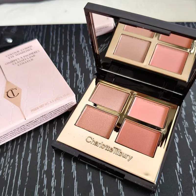 Charlotte Tilbury Brand Makeup 4 Farver Øjenskygge Disc 5,2g Pude Talk Nature Let at farve Foundation Øjenskygge Kosmetik — image 8