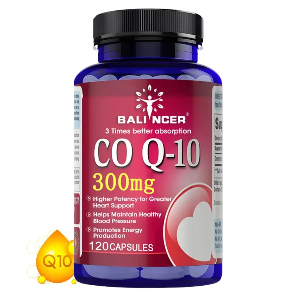 CoQ10 300mg Capsules - Highly Absorbable Antioxidant Cardiovascular Heart Energy Support Vegan Non-GMO Gluten-Free — image 2