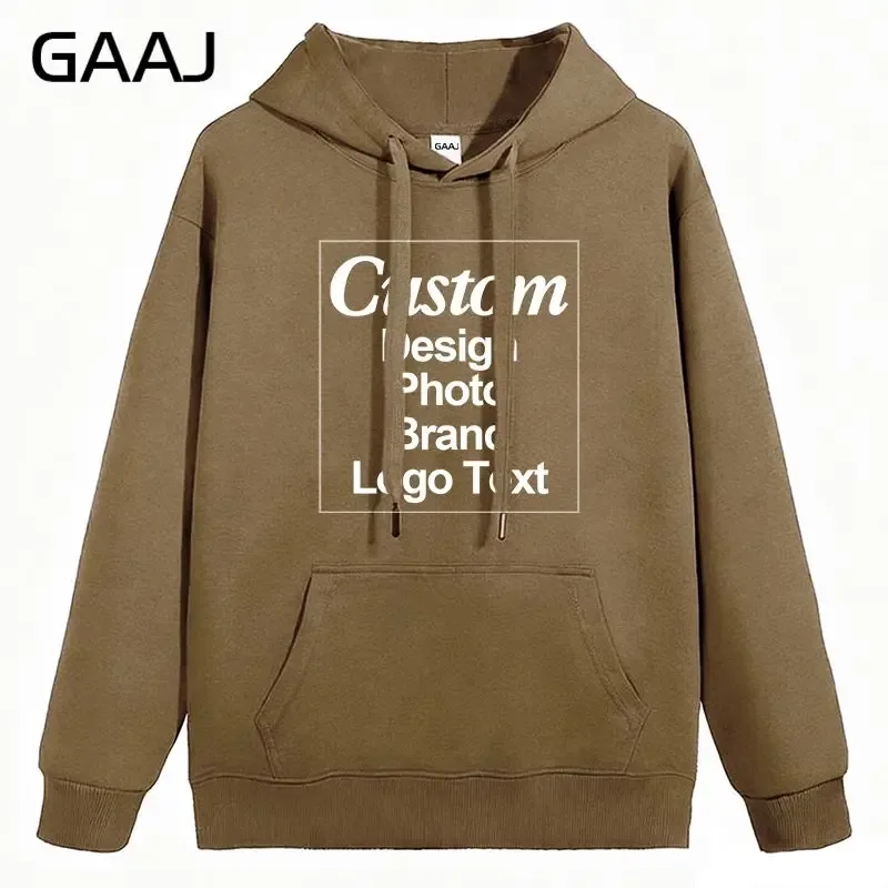 High Quality Custom Hoodie Cotton Sweatshirt Print Embroidery Brand Logo Text Photo Design Men Women Famliy Team Clothing 300g — image 51