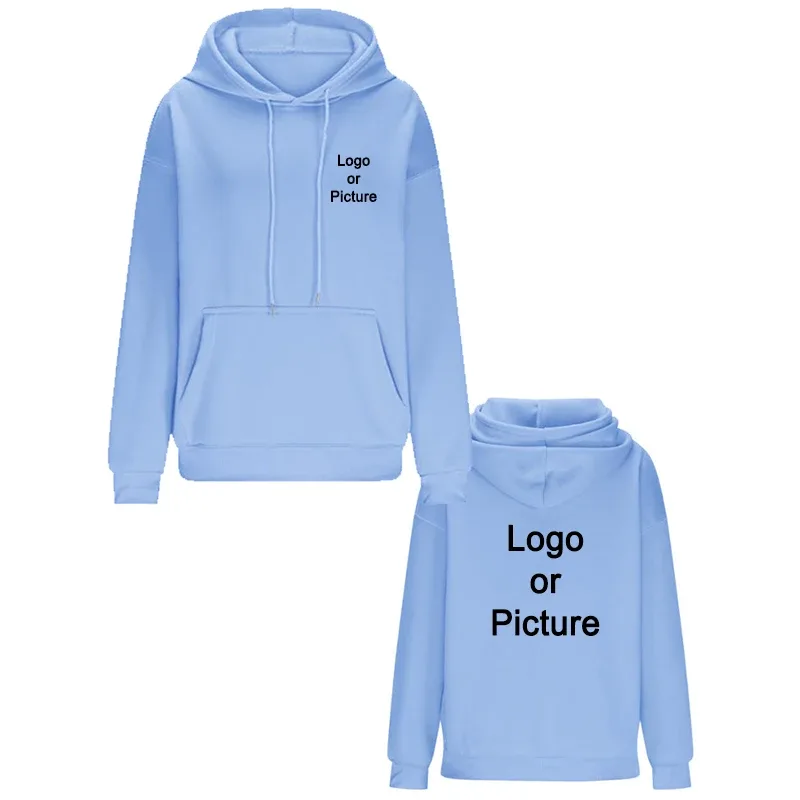 Gör-det-själv-design Oversize-huvtröjor Dammode Skräddarsytt tryckt lös långärmad axel Drop Cuff Sweathsirts Pullovers Sudadera — image 17