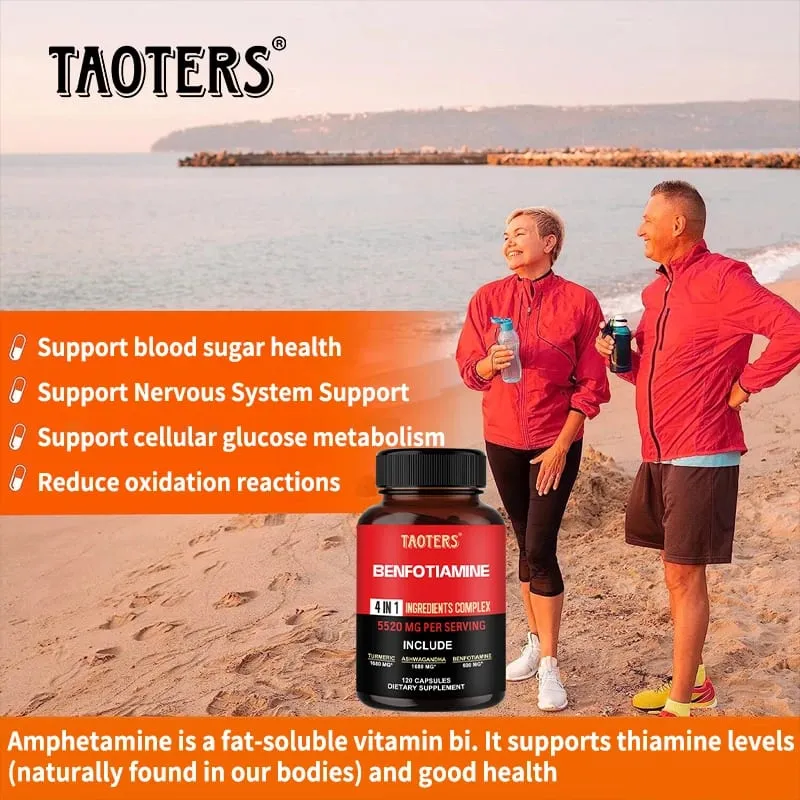 600 Mg Benfotiamine Capsules - Tumutulong sa Pagpapanatili ng Malusog na Metabolismo ng Glucose at Sinusuportahan ang Mga Supplement sa Kalusugan ng Nervous System — image 4