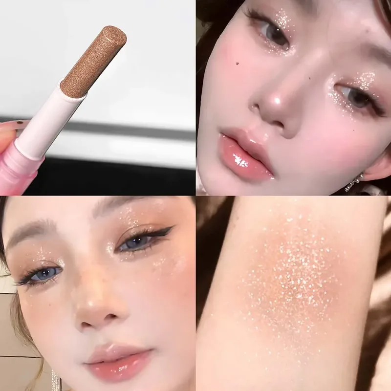Sparkling Waterproof Eyeshadow Highlighter Pen Blue Diamond Jelly Eyeshadow Stick Glitter Pink Purple Eye Shadow Brighten Makeup — image 13