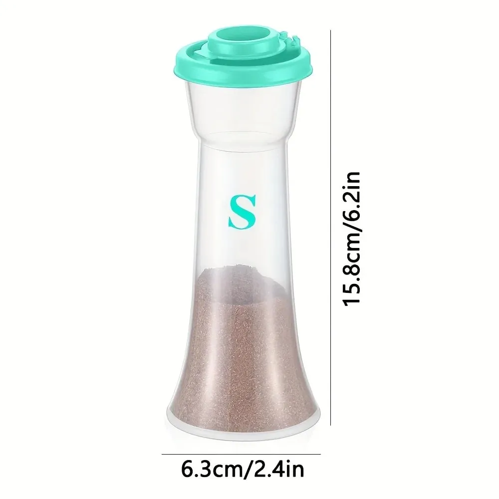 2pcs Large Salt & Pepper Shaker Set with Lids - Perfect for Home Kitchen Restaurant Outdoor and Camping — image 3